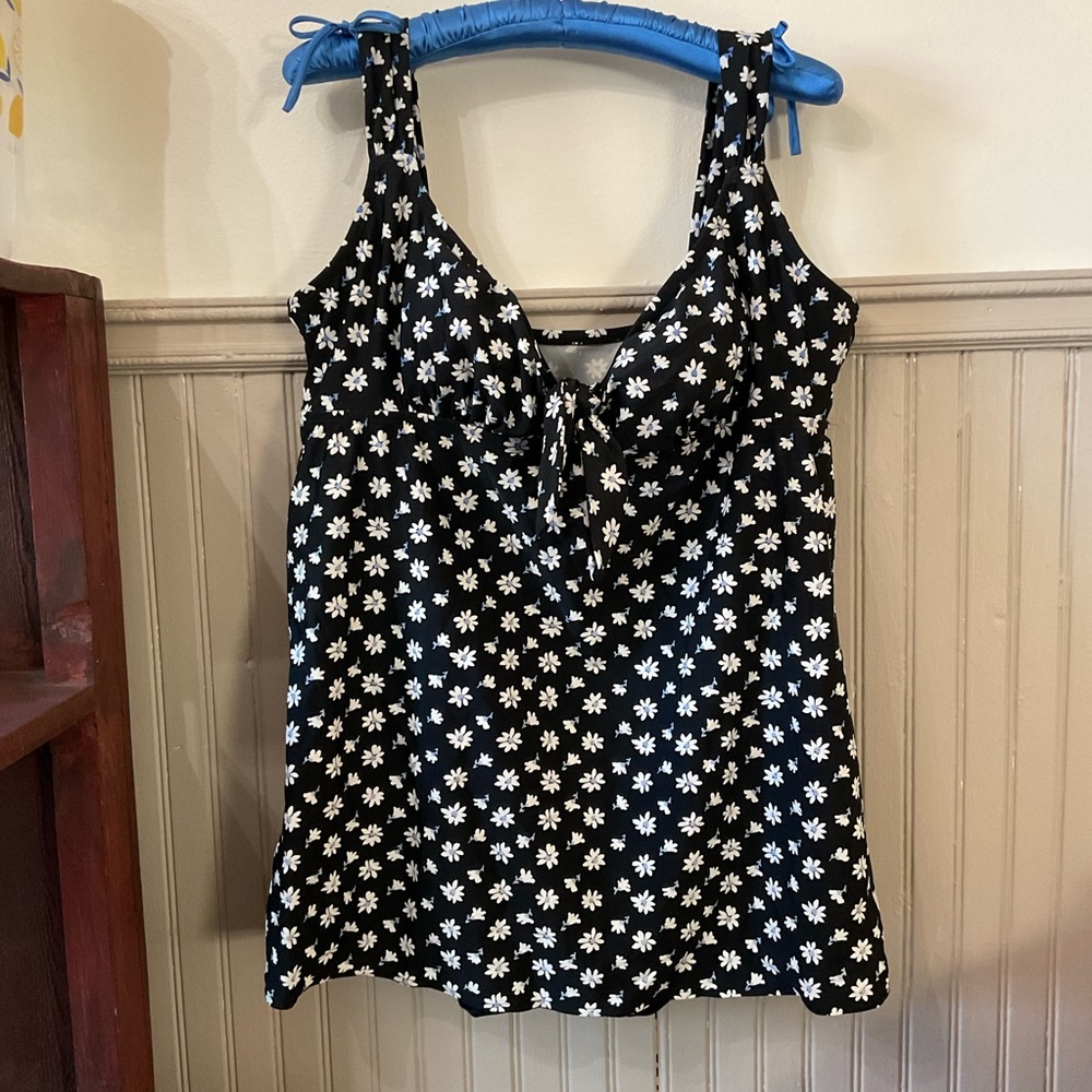 Longitude Skirted Floral Swimsuit Dress 18